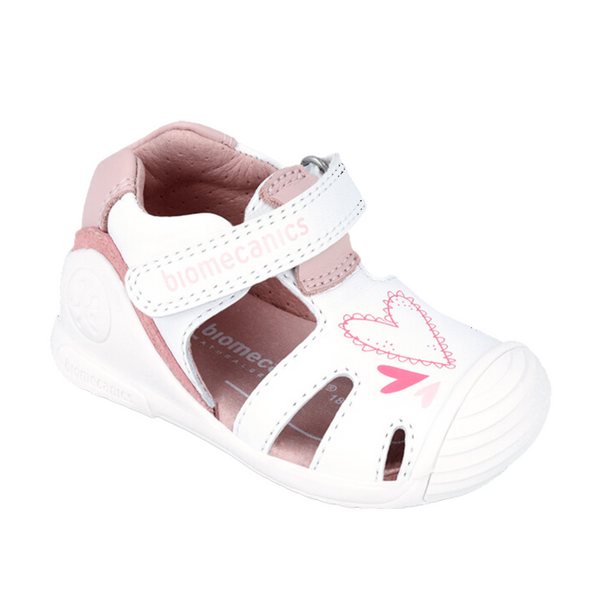 Sandalia Niña Velcro Corazones Biomecanics