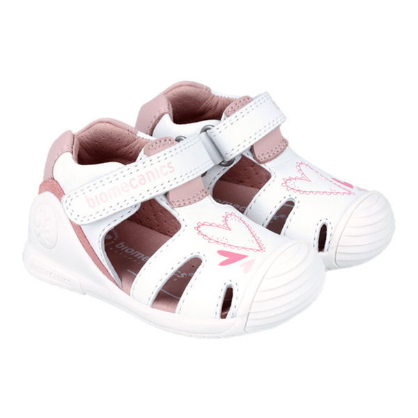 Sandalia Niña Velcro Corazones Biomecanics