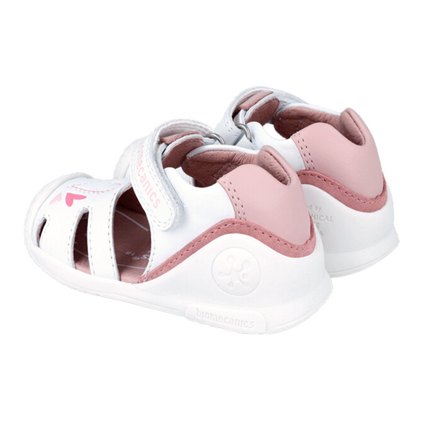 Sandalia Niña Velcro Corazones Biomecanics