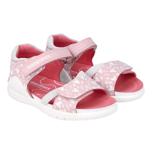 Sandalia Niña Velcro Corazones Biomecanics