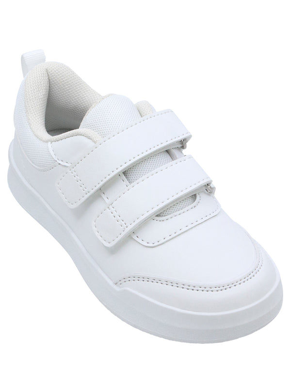 Tenis Escolar Blanco Doble Velcro Georgie Boy