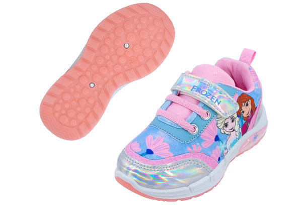 Tenis Niña Frozen Velcro Con Luces Georgie Boy